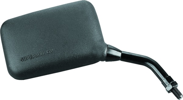 BikeMaster Superbike AX Right Side Mirror 10mm Thread - Black