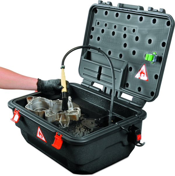 BikeMaster Portable Parts Washer Lightweight, Corrosion-Proof (UL & SAA Certified)