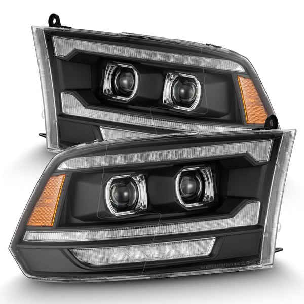 AlphaRex LUXX LED Projector Headlights (Black) w/ Sequential Signal & DRL for 20092018 Dodge Ram 2500