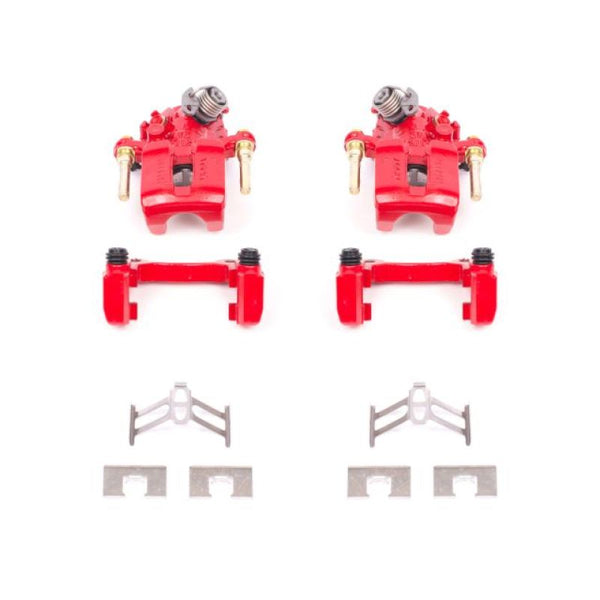 Power Stop 92-01 Honda Prelude Rear Red Calipers w/Brackets - Pair