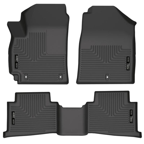 Husky Liners WeatherBeater Floor Liners for 21-22 Kia Seltos - Front & 2nd Seat - Black