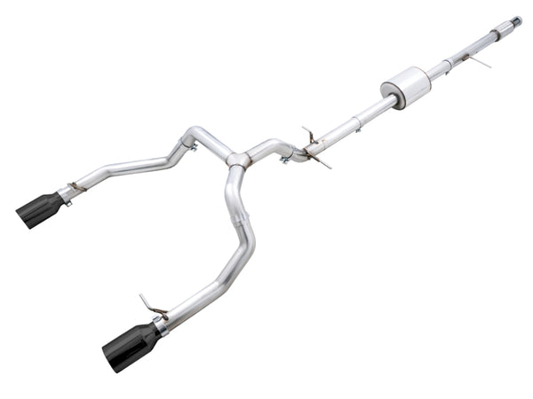 AWE Tuning 4th Gen GM 1500 5.3L 0FG Cat-Back Exhaust Dual Diamond Black Tips