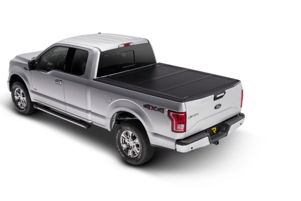 Hard Folding Tonneau Cover for Ford F-150 – Flex 21–25 5ft 7in Textured Black Aluminum (Includes Lightning)