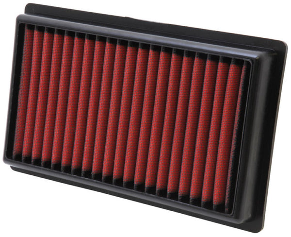 AEM DryFlow Air Filter For Nissan / Subaru / INFINITI 1981-2024 11in L x 6.688in W x 1.438in H Red Synthetic Panel P/N 28-20031