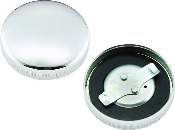 Bikers Choice 36-E73 Chrome Non-Vented Gas Cap Fatbob Tank Left Side (Replaces H-D 61103-65)