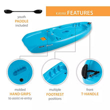 Load image into Gallery viewer, Kayak with Paddle - Lifetime Dash 6&#39;6&quot; Youth Sit-On-Top Kayak for Kids up to 130 lbs – Stable, Safe &amp; Lightweight Design