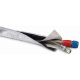 DEI Heat Shroud 1in I.D. x 3ft - Aluminized Sleeving - Hook and Loop Edge