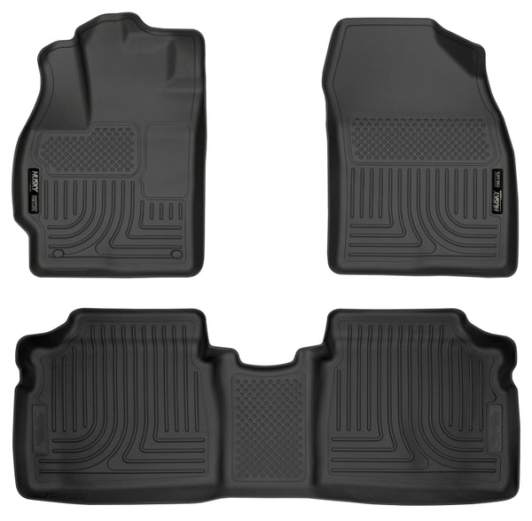 Husky Liners 2010-2012 Toyota Prius WeatherBeater Black Floor Liners