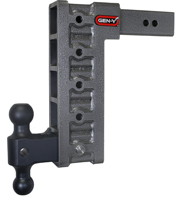 Gen-Y Mega Duty 2.5in Shank 12in Drop 3K TW 21K Dual-Ball Hitch