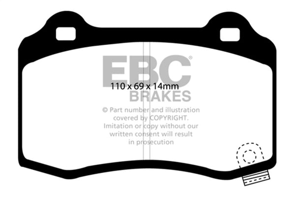 EBC Redstuff Rear Brake Pads for 15+ Cadillac CTS 3.6 Twin Turbo