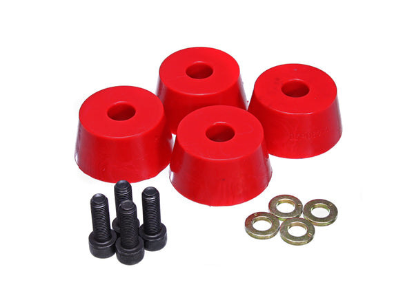Energy Suspension 1996-2002 Toyota 4Runner Front Hyper Flex Red Bump Stop Set