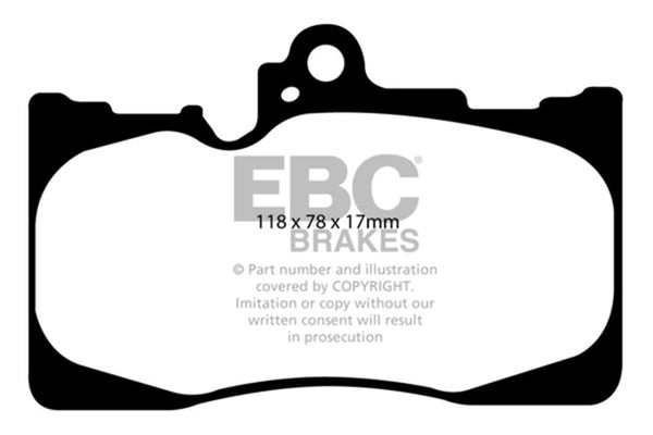 EBC Yellowstuff Front Brake Pads for 07-08 Lexus GS350 3.5 RWD