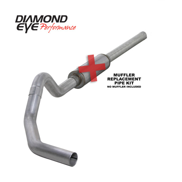 Diamond Eye 4in Catback Replacement Pipe for 2004.5-2007.5 Dodge Cummins 600
