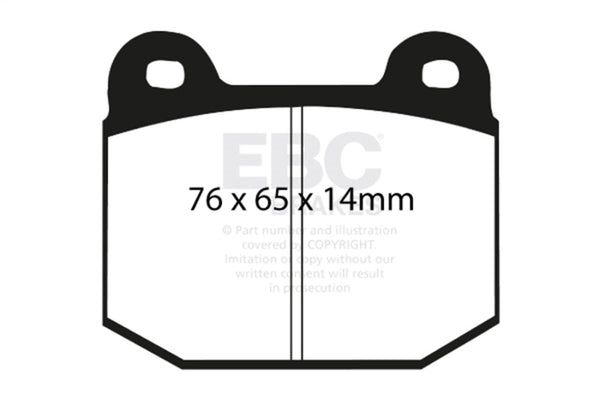 EBC Redstuff Rear Brake Pads for 2003-2004 Infiniti G35 3.5 (Manual, Brembo)