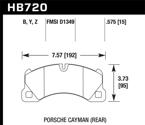 Hawk Performance Ceramic Street Brake Pads for Porsche Panamera (10-16) & Cayenne (08-15)