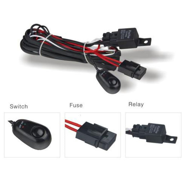 DV8 Offroad Universal Wiring Harness with Relay & Switch