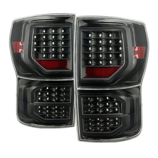 xTune Toyota Tundra 07-13 LED Tail Lights Black ALT-JH-TTU07-LED-G2-BK