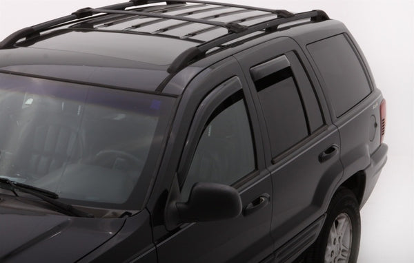 AVS In-Channel Ventvisor Window Deflectors Smoke 4pc for 2004 Ford EcoSport (Brazil)