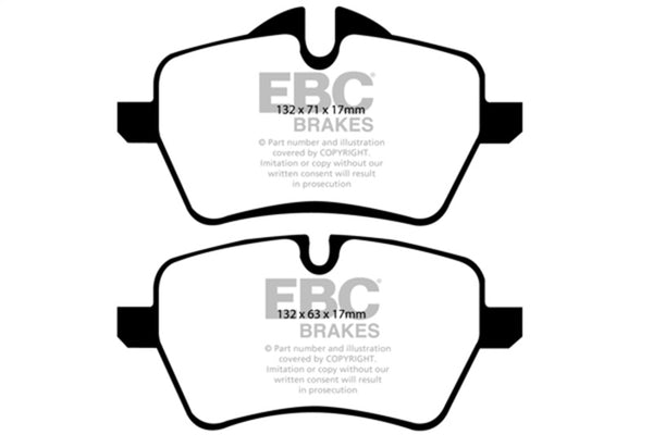 EBC Bluestuff Front Brake Pads for 2007-2014 Mini Cooper S Hardtop (R56) 1.6L Turbo