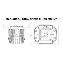 Load image into Gallery viewer, Rigid Industries Radiance+ Scene RGBW Flush Mount - Pair