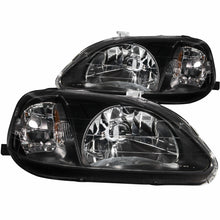 Load image into Gallery viewer, ANZO 1999-2000 Honda Civic Crystal Headlights Black