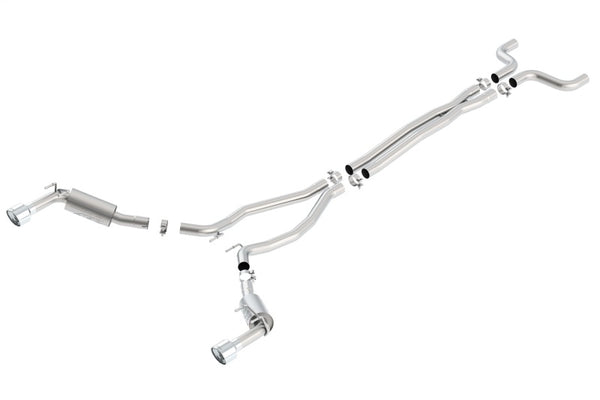 Borla ATAK Catback Exhaust for 14-15 Chevy Camaro SS 6.2L V8 - Single Split Rear Exit