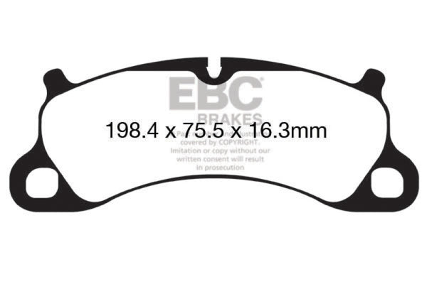 EBC Redstuff Front Brake Pads for 12-15 Porsche 911 (991) Carrera S