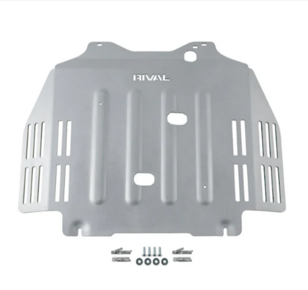 Rival 2021-2025 Toyota Tundra  Aluminum Transmission Catalytic Converter Skid Plate