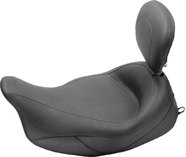 Mustang 08-21 Harley Electra Glide Std,Rd Glide,Rd King,Str Glide Touring Solo Seat - Black