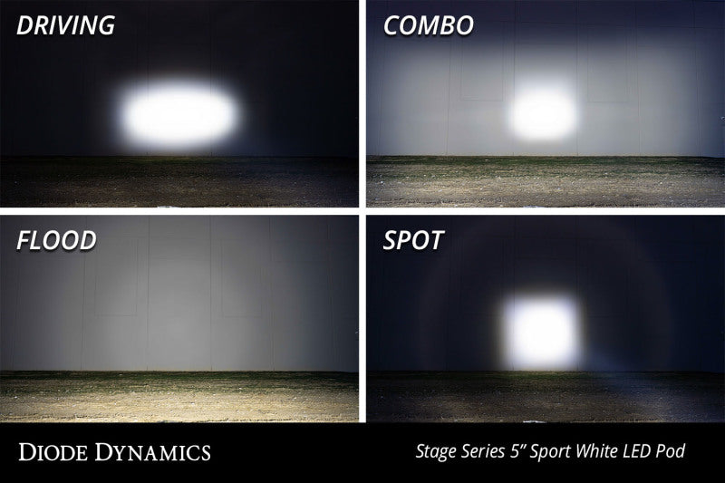 Diode Dynamics SS5 LED Pod Sport - Yellow Combo (Pair)