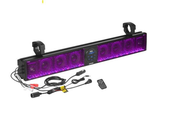 Boss Audio BRT36RGB 36in Bluetooth Sound Bar System with RGB Illumination