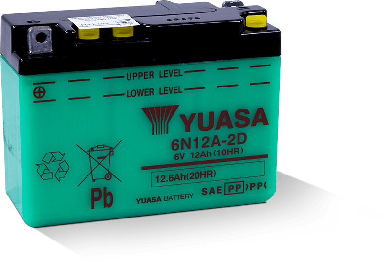 Yuasa 6N12A-2D Conventional 6-Volt Battery