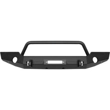 Load image into Gallery viewer, Westin 18-19 Jeep Wrangler JL WJ2 Full Width Front Bumper w/Bull Bar Textured Black