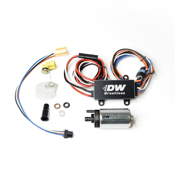 DeatschWerks DW440 440lph Brushless Fuel Pump with Controller & Install Kit for 2008-2014 Subaru WRX