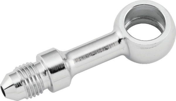 Twin Power Stainless Brake Fitting 7/16 Inch X AN3 Straight Banjo Adaptor