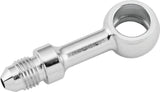 Twin Power Chrome Brake Fitting 7/16 Inch X AN3 Straight Banjo Adaptor