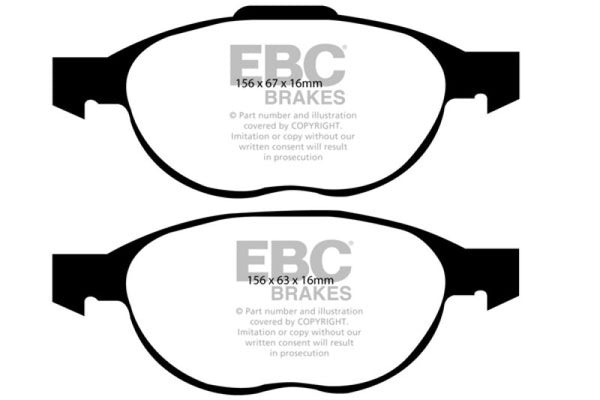 EBC Yellowstuff Performance Brake Pads for 2012+ Ford C-Max 2.0 Hybrid