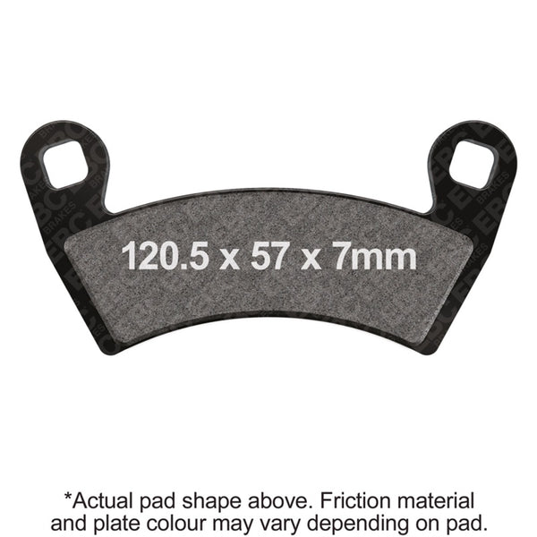 EBC 16-20 Polaris General 1000 EPS (2 Seater)Front Left/Right R Series Sintered Brake Pads