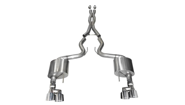 CORSA Performance 2018-2023 Ford Mustang V8 5.0L Cat-Back Exhaust with 4in Tips
