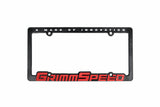 GrimmSpeed License Plate Frame - GrimmSpeed Red Text (Single)