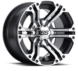 ITP SS 212 14x6 / 4x137 BP / 4+2 Offset Machined Wheel