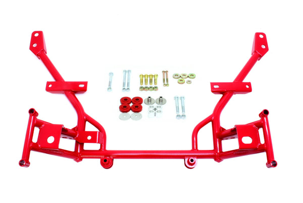BMR 05-14 S197 Mustang Tubular K-Member with Lowered Motor Mounts - Red