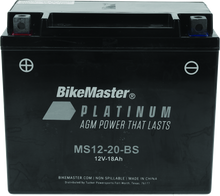 Load image into Gallery viewer, BikeMaster AGM Battery - MS12-20-BS