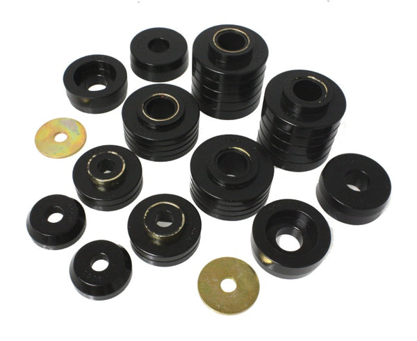 Energy Suspension Black Body Mount Set for 80-98 Ford F250/F350, 80-92 F100/F150, 85-98 F450