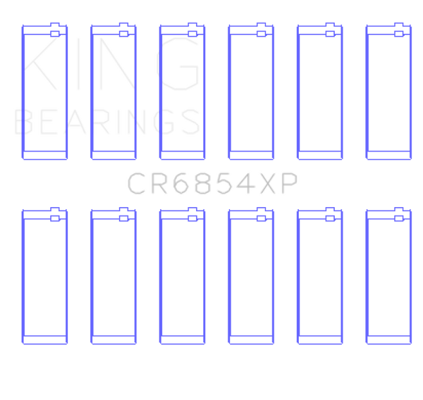 King Engine Bearings BMW 95 M3 S50830 (Size STD) Performance Rod Bearing Set
