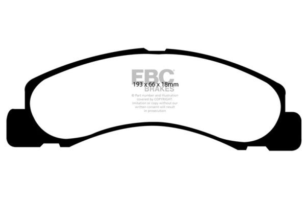 EBC Yellowstuff Front Brake Pads for 00-02 Ford Excursion 5.4 2WD