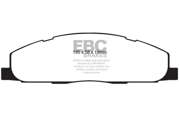 EBC Extra Duty Rear Brake Pads for 09-11 Dodge Ram 2500 5.7 2WD/4WD