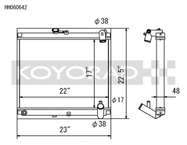 Koyo 86-88 Mazda RX-7 FC NA/Turbo (MT) Radiator