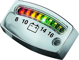 Kuryakyn LED Battery Gauge Universal Chrome