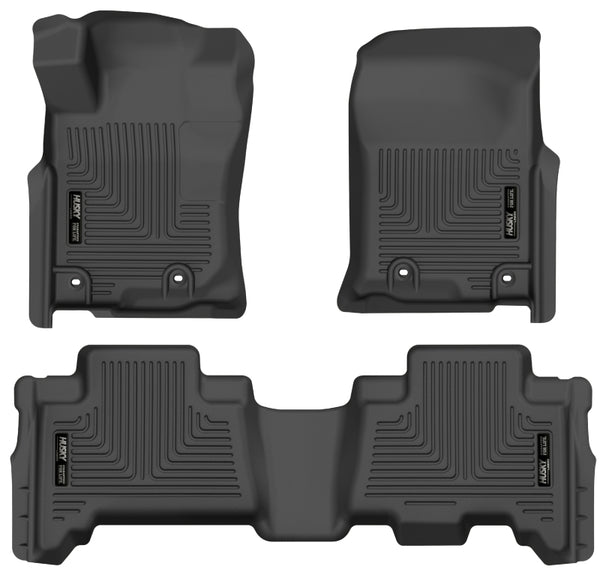 Husky Liners WeatherBeater Floor Liners for 2013 Toyota 4Runner - Front & 2nd Seat, Black